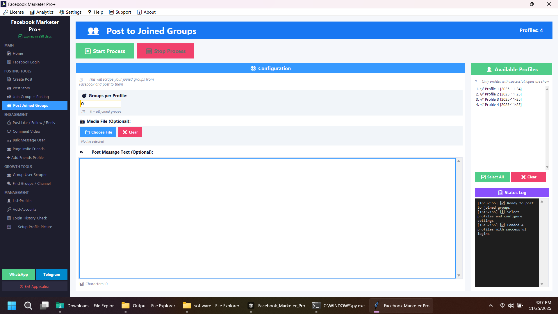 Advanced Facebook Marketing Software | Auto Poster, Comment Bot, Scraper lifetime software